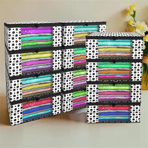 Kuber Industries Non-Woven Clothes Organizer For Wardrobe (Pack of 12 ...