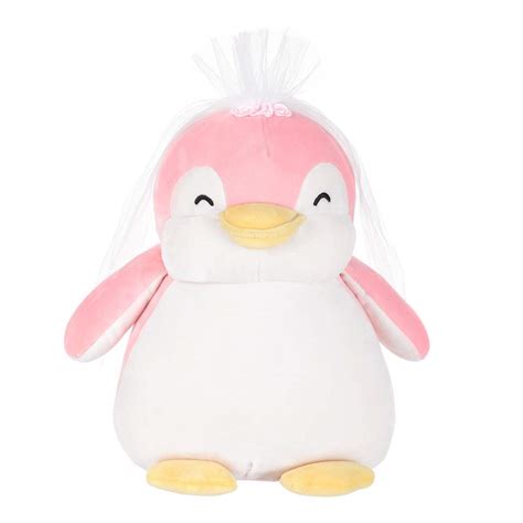Buy MINISO Penguin Plush Toy with Bride Veil Cute Plushies Stuffed ...