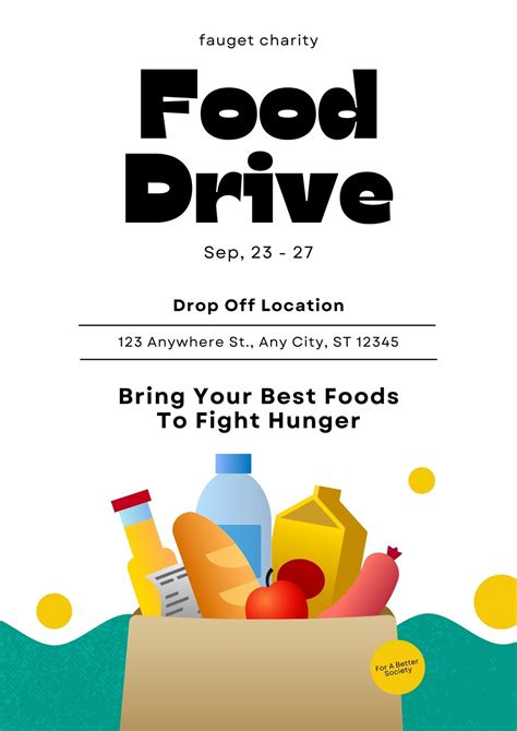 Food Drive Flyer Template Word Free at Kathleen States blog
