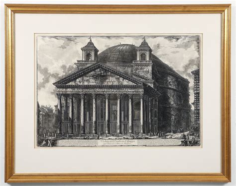 Giovanni Battista Piranesi | Piranesi Etching of The Pantheon from ...