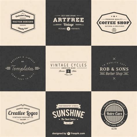 Vintage logos Images - Free Download on Freepik
