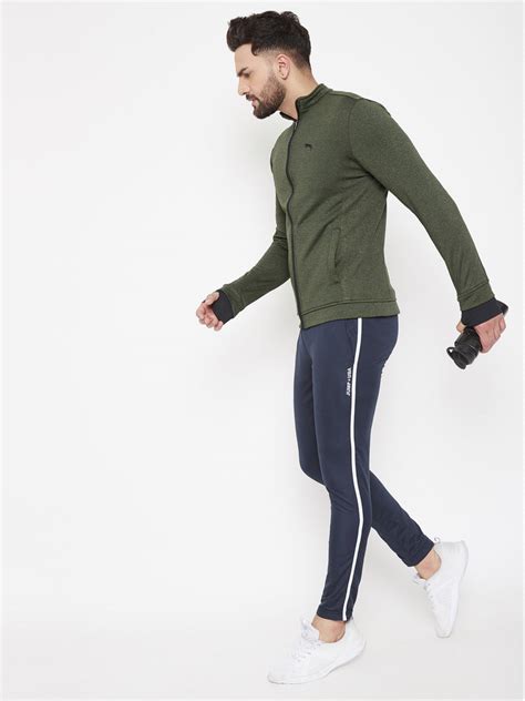 JUMP USA Men Olive Solid Bomber Jacket