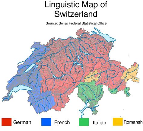 Linguistic Map of Switzerland : r/MapPorn