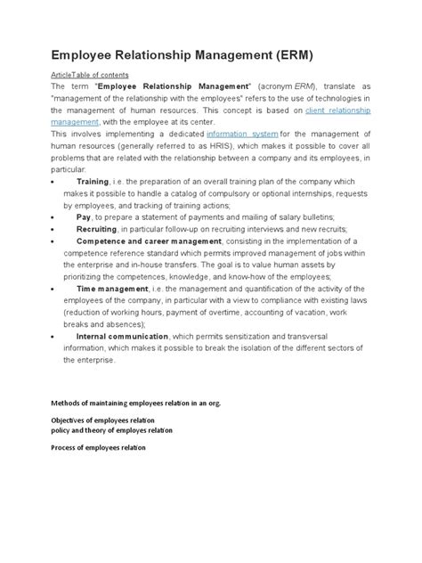 Employee Relationship Management 的图像结果