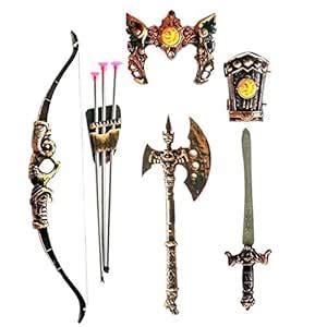 Buy HALO NATION® Kids Bahubali Warrior Set - Knights Fancy Dress Kids ...