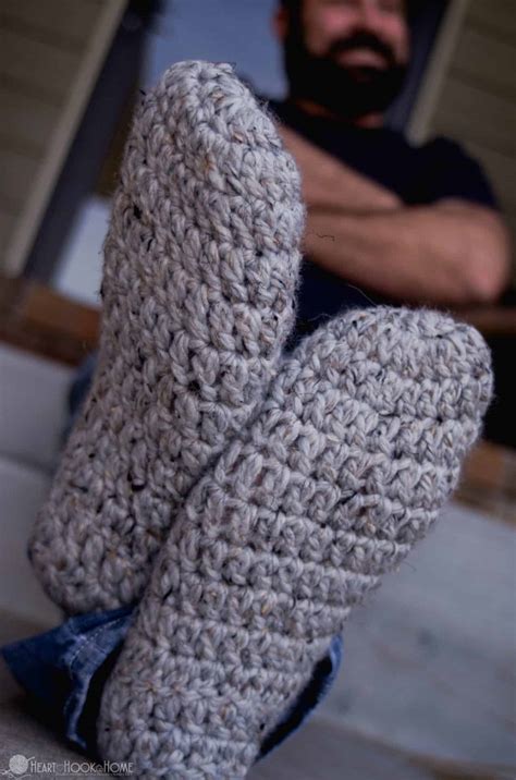 Free Crochet Pattern For Mens House Slippers at Elijah Rosa blog