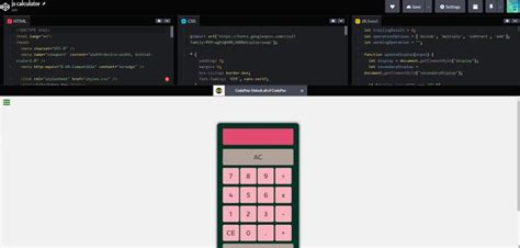 Image result for CodePen Calculator JavaScript