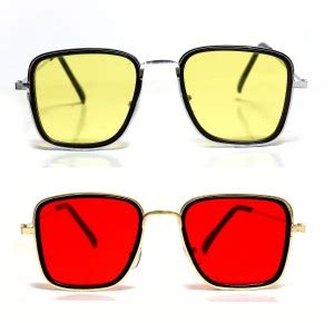 Buy LIZA ANGEL Retro Square Sunglasses Red, Yellow For Men & Women ...
