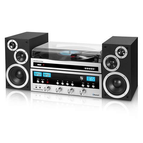 Buy Innovative Technology Classic Retro Bluetooth Stereo System with CD ...