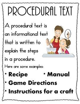 Image result for Sequencing Procedural Text