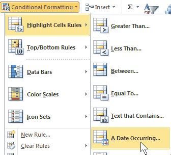 Image result for Conditional Formatting Excel Date Range