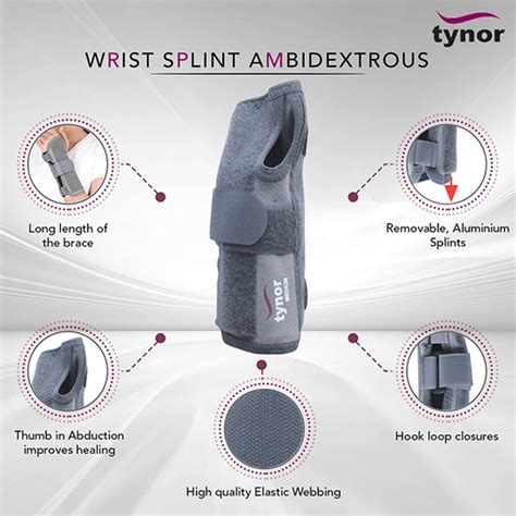 Buy TYNOR E 43 WRIST SPLINT AMBIDEXTROUS SIZE MEDIUM Online & Get Upto ...