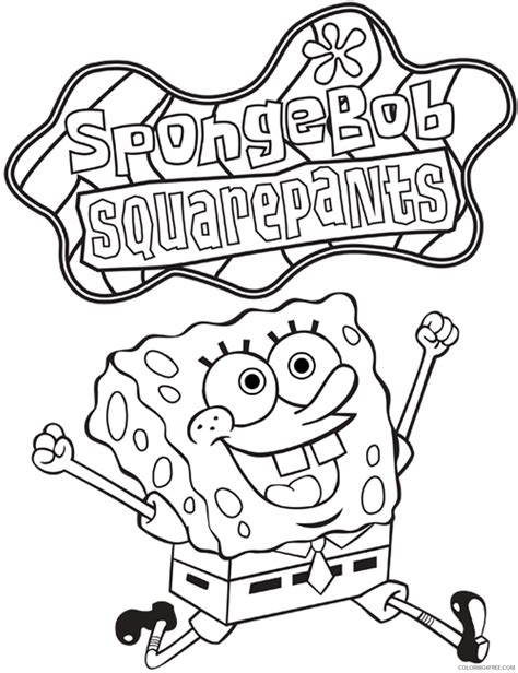 spongebob squarepants coloring pages to print Coloring4free ...
