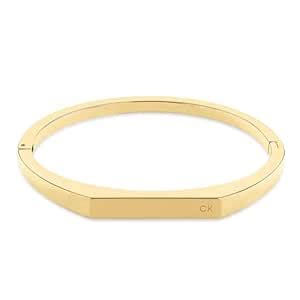 Buy Calvin Klein Faceted Bar Family Women's Bangle - Gold at Amazon.in