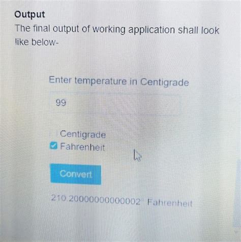 convert fahrenheit to celsius using angular - Brainly.in