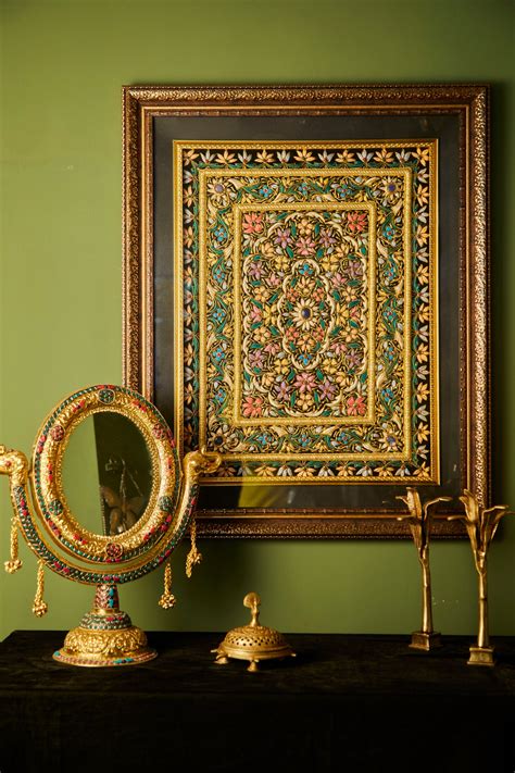 Zardozi Painting Wall Art Painting Online India – LeelaTheStore