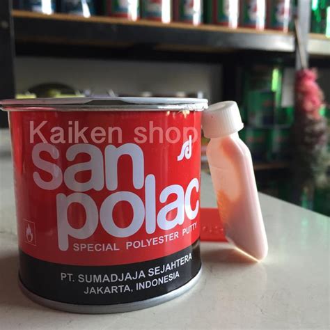 Jual Dempul Sanpolac 250 Gram / Dempul Besi Dempul Mobil + Hardener ...