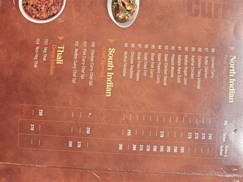 Menu at THE ROY Fine Dine Restaurant, Tiruchirappalli, 10
