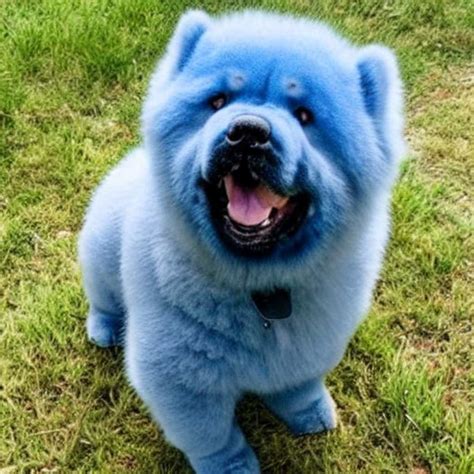 Solve Blue Chow Chow Dog jigsaw puzzle online with 25 pieces