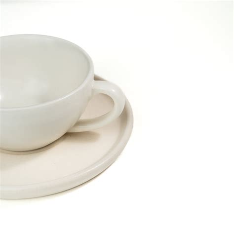 Ivory Matte Cup & Saucer | 240 ml | Off-White – Lagavi