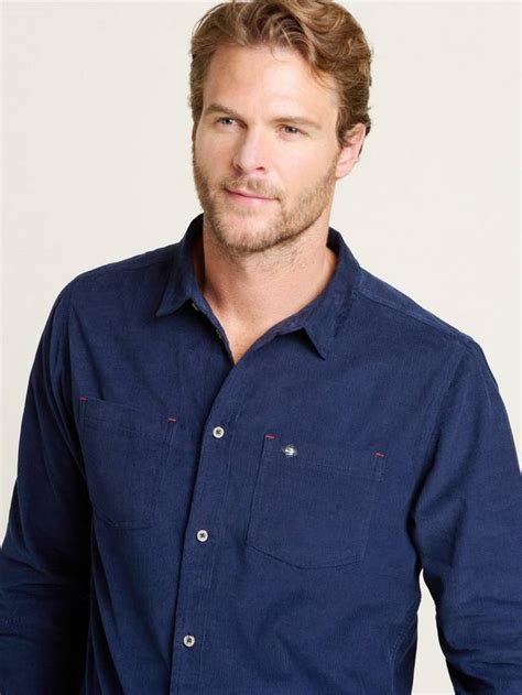 Brakeburn Cotton Regular Fit Corduroy Shirt, Navy