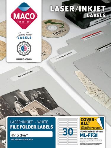 Image result for White File Folder Labels