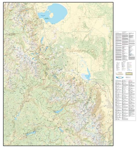 Mammoth Lakes, California Trail Map by Adventure Maps, Inc. | Avenza Maps