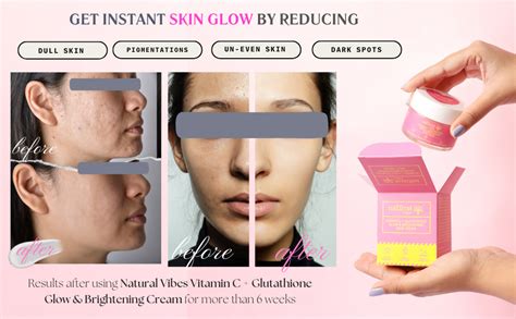 Natural Vibes Vitamin C + Glutathione Glow & Brightening Face Day ...