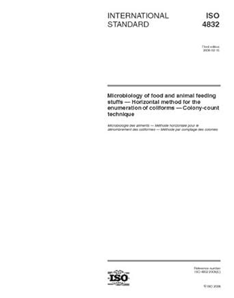 ISO 4832:2006, Microbiology of food and animal feeding stuffs ...