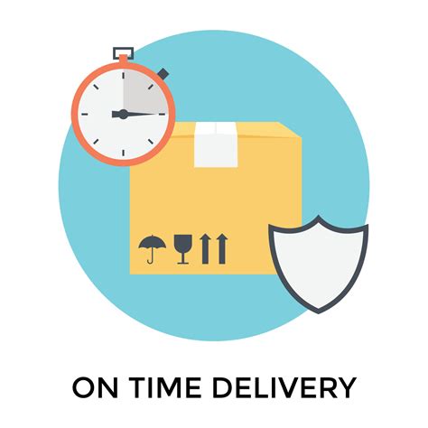 On Time Delivery 15304779 Vector Art at Vecteezy