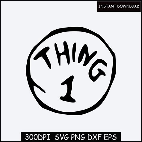 Thing 1 And Thing 2 Logo Printable - Free Editable Printables – Design ...