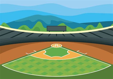 Baseball Field Vector Art 的图像结果
