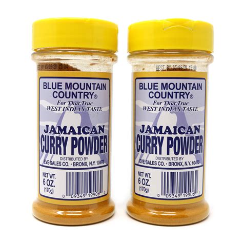 Amazon.com : Blue Mountain Country Jamaican Curry Powder HOT 6 Oz (Pack ...