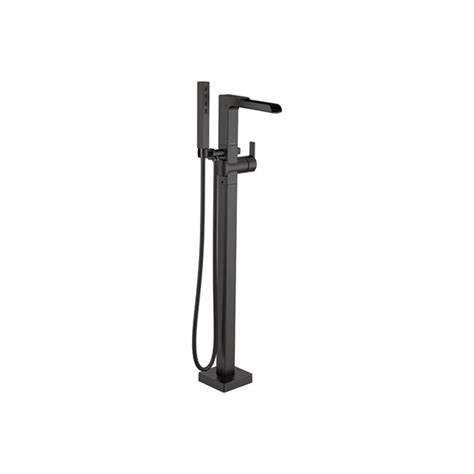 ARA T4767-BLFL Single Handle Floor Mount Tub Filler Trim with ...