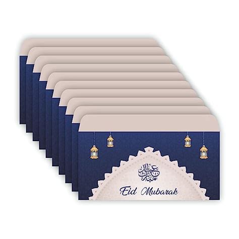 Anne Print Solutions® Pack Of 12 Eid Mubarak Envelopes Shagun Colorful ...