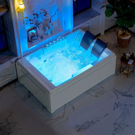 Amazon.com: 72-Inch Whirlpool Jetted Tub,Acrylic Hydro Massage Bathtub ...