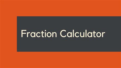 Fraction Calculation 的图像结果