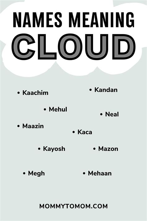 133 Baby Names That Mean Cloud For Boys And Girls