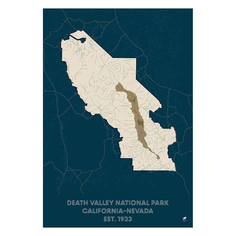 Death Valley National Park Map Death Valley Hiking Map