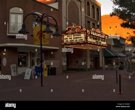 Paramount Theatre in Charlottesville VA Historic Downtown Mall Stock ...