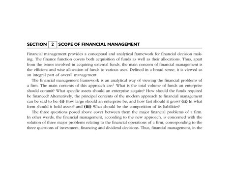 Scope OF Financial Management - Studocu
