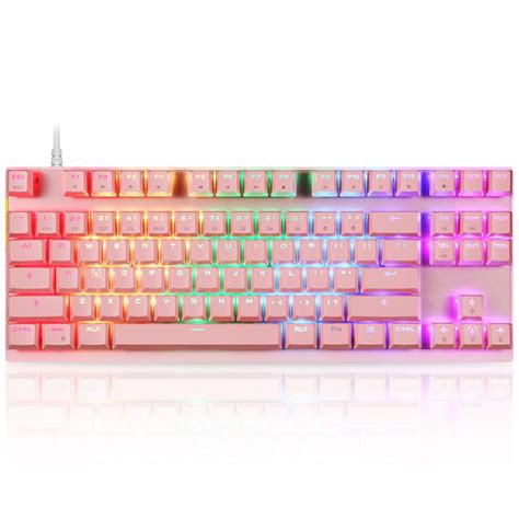 Motospeed Professional Gaming Mechanical Keyboard RGB Rainbow Backlit ...