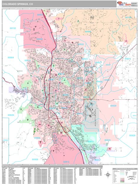 Colorado Springs Zoning Map