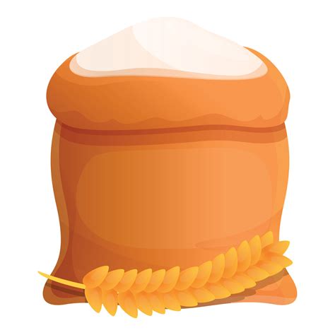 icono de saco de harina de trigo, estilo de dibujos animados 14226648 ...