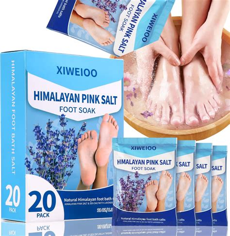 Amazon.com: XIWEIOO 20 PACK Tea Tree Oil Foot Soak with Epsom Salt ...