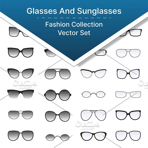 Types of Glasses and Sunglasses – MasterBundles