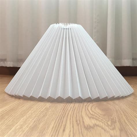 wangpengkai E27 Large Pleated Lamp Shade, Scalloped Lampshades for ...