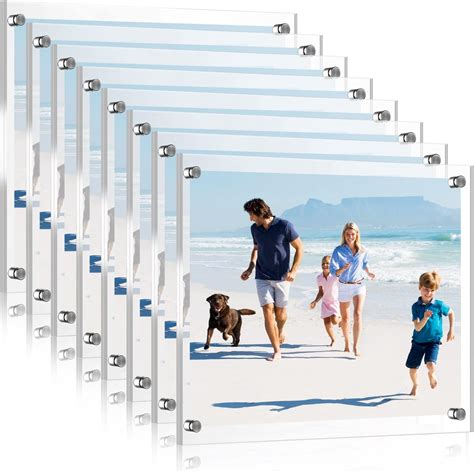 Amazon.com - NC Super Clear Acrylic Picture Frames, Desktop Frameless ...