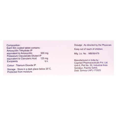 Moxikind-CV 625 Tablet | Uses, Side Effects, Price | Apollo Pharmacy