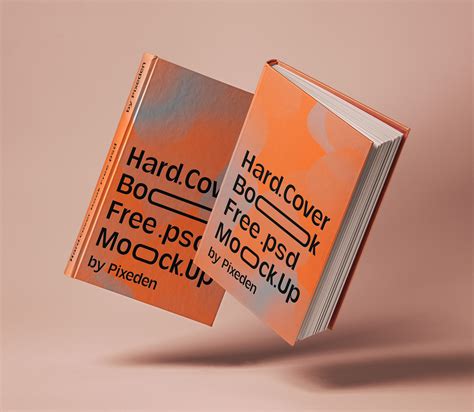 Floating Hardcover Book Mockup